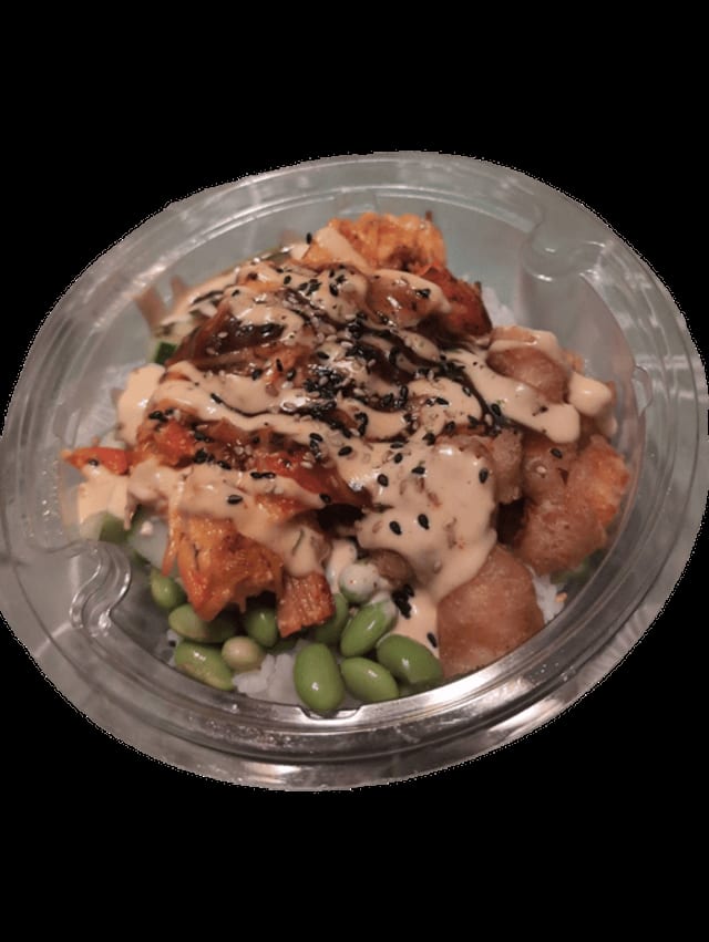 Baked Dynamite Poke Bowl (Cooked).