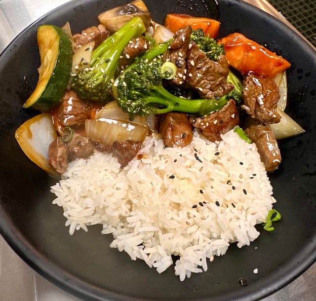 Sirloin Teriyaki Bowl.